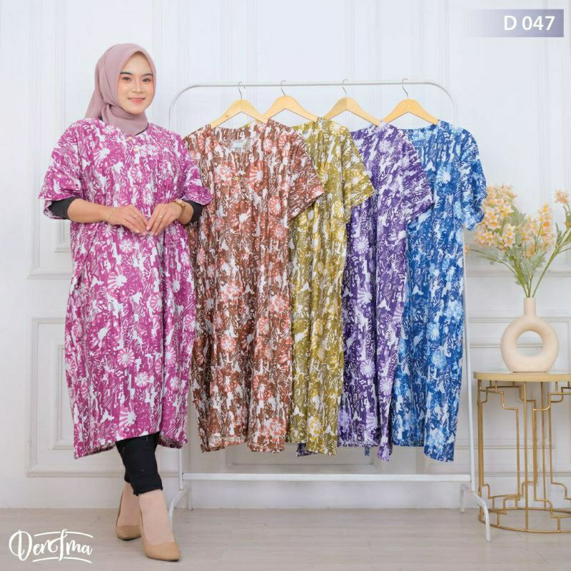 daster ibu jumbo lengan pendek