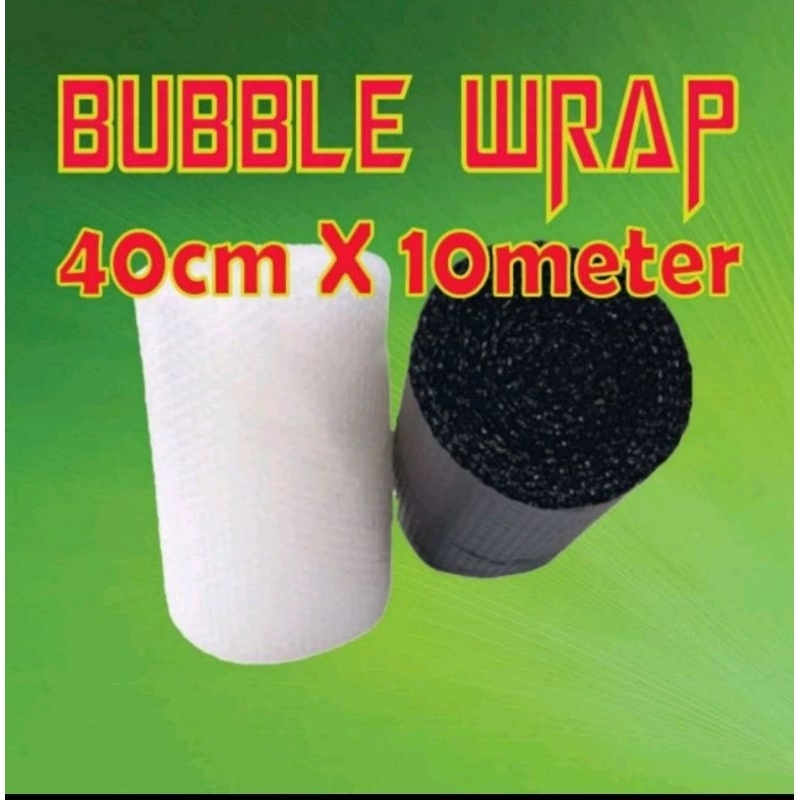 

Bubble Wrap Tebal UK 40cm x 10 meter Hitam - Putih Termurah Berkualitas MTAP