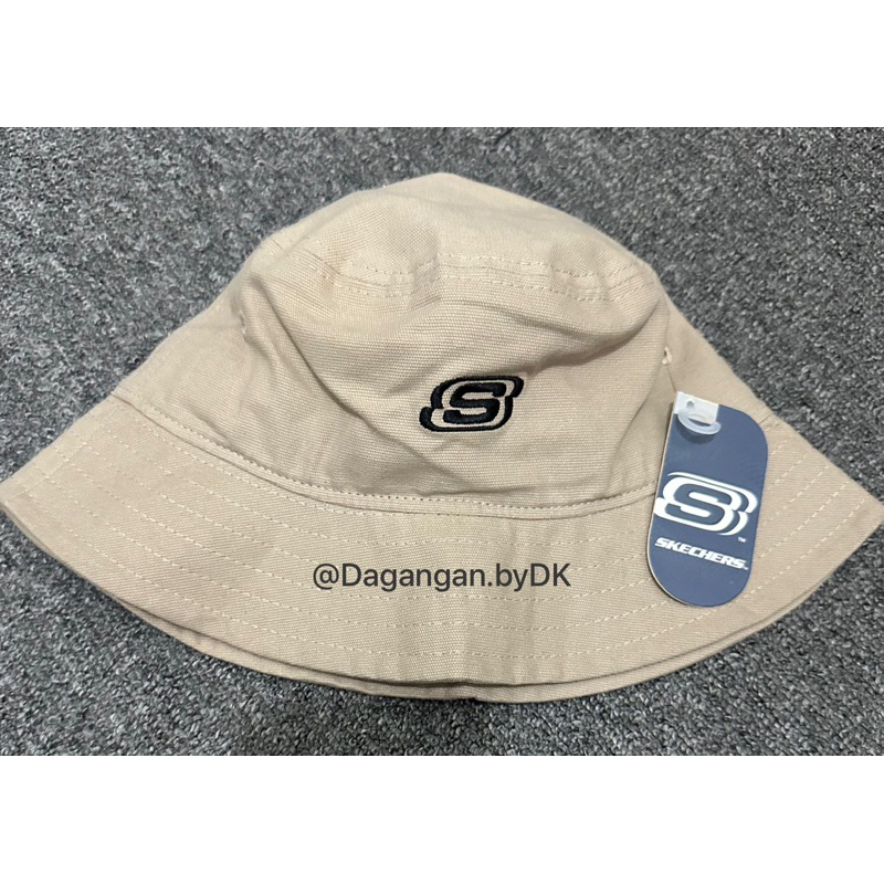 Topi Bucket Hat Skechers Original Barang Resmi 100% Beige