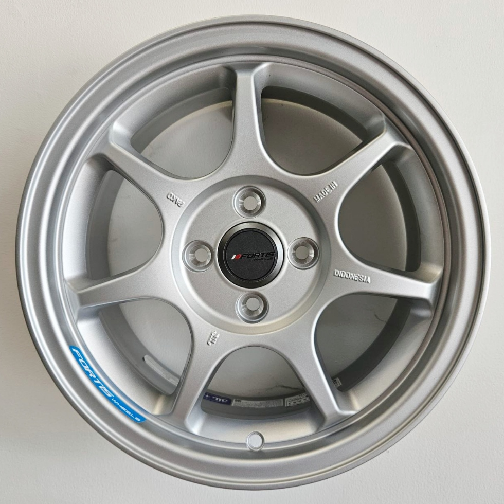VELG MOBIL ORIGINAL FORTIS WHEELS BY PAKO PLW 15 TYPE 1 R15 x 6,5 4H 100 ET 38 MATT SILVER