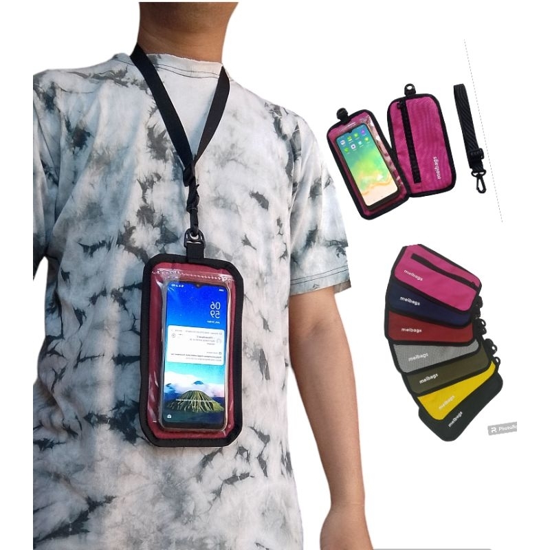 SAKO WALET DOMPET HP GANTUNG /TAS KALUNG LEHER / meibags.shop