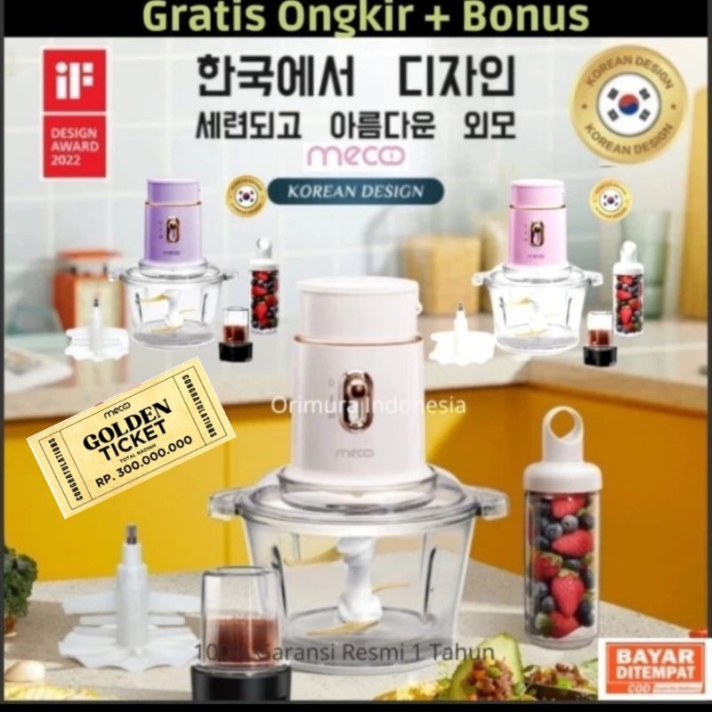 Ay00 Mecoo Blender Bumbu - Multi Blender Mini Mecoo 5 in 1 Chopper