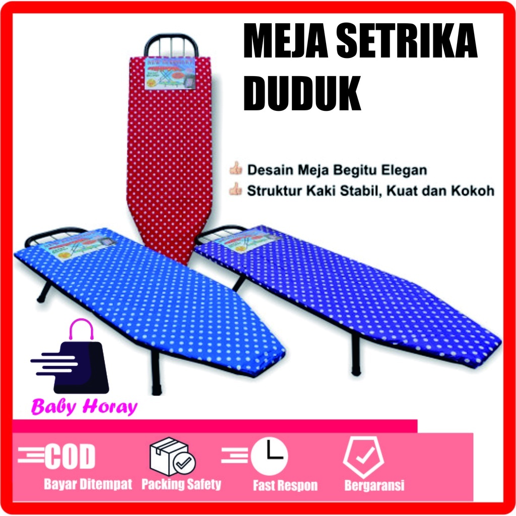Meja setrika duduk / Meja setrikaan Lesehan / alas setrika duduk