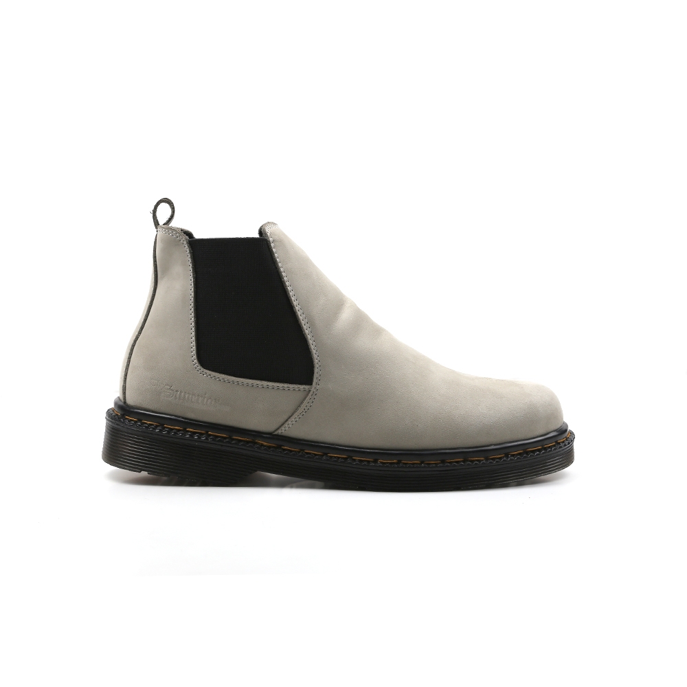 Mancow Chelsea Boots Crazy Horse Broken White Sepatu Formal Pria Wanita Original Kulit Asli