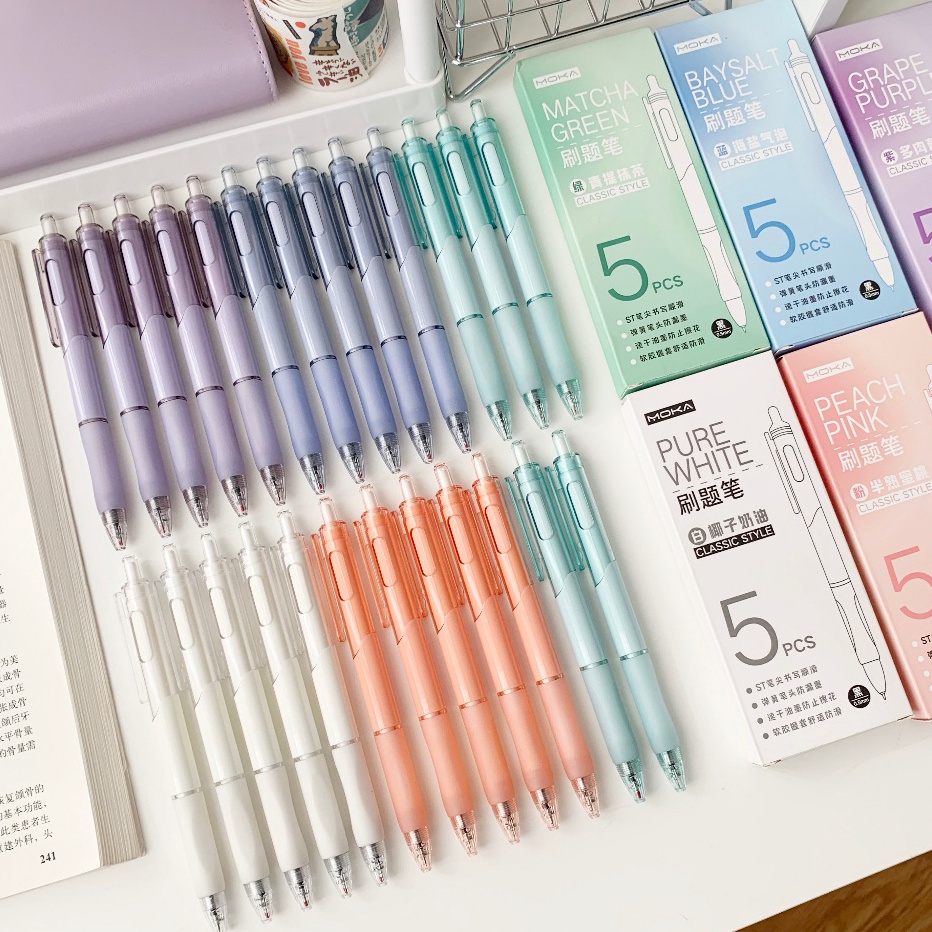 

Produk Keren 1 SET ISI 5PCS PULPEN MEKANIK 0,5MM MOTIF POLOS WARNA PASTEL / PULPEN GEL MEKANIK 0,5MM MOTIF POLOS WARNA PASTEL AESTHETIC FS