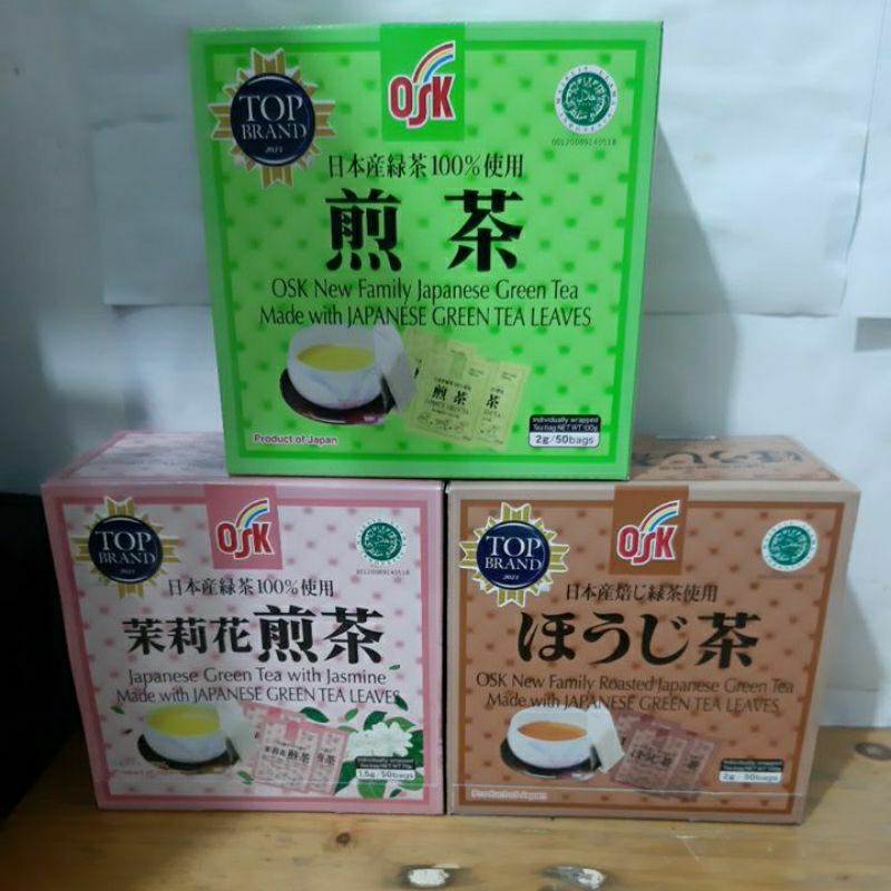 

OSK Japanese Tea Original Green Tea Teh OSK 50s Green Tea Roasted Jasmine