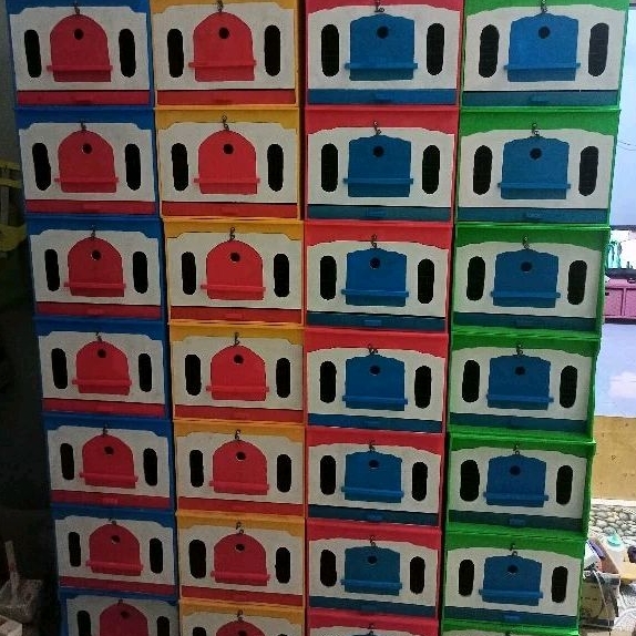 KANDANG MERPATI KANDANG BURUNG DARA GUPON TOPI WARNA MURAH 1PINTU UKURAN 26CM*34CM*34CM