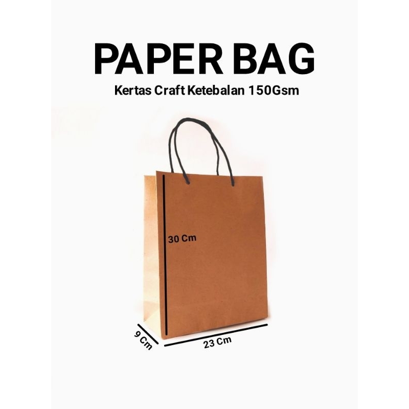 

PAPER BAG KADO POLOS WARNA COKLAT Tebal 150 Gsm TIDAK ADA MINIMAL BELANJA