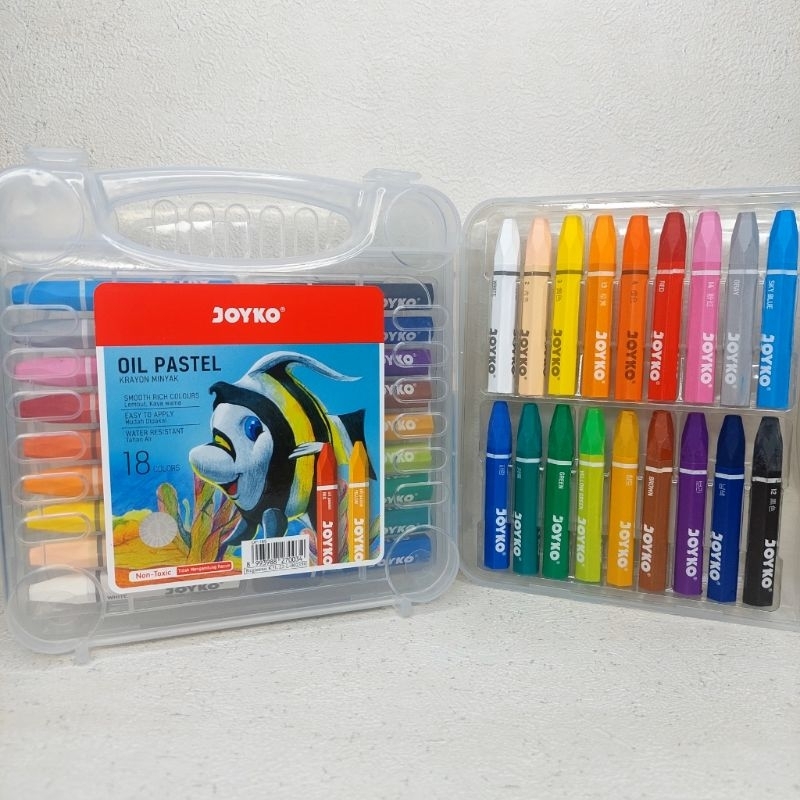 

KRAYON 18 WARNA JOYKO OIL PASTEL OP-18S