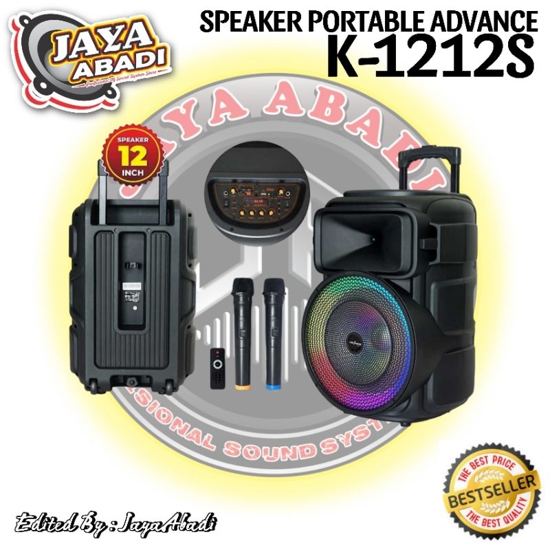 SPEAKER PORTABLE 12 INCH ADVANCE K-1212S ORIGINAL