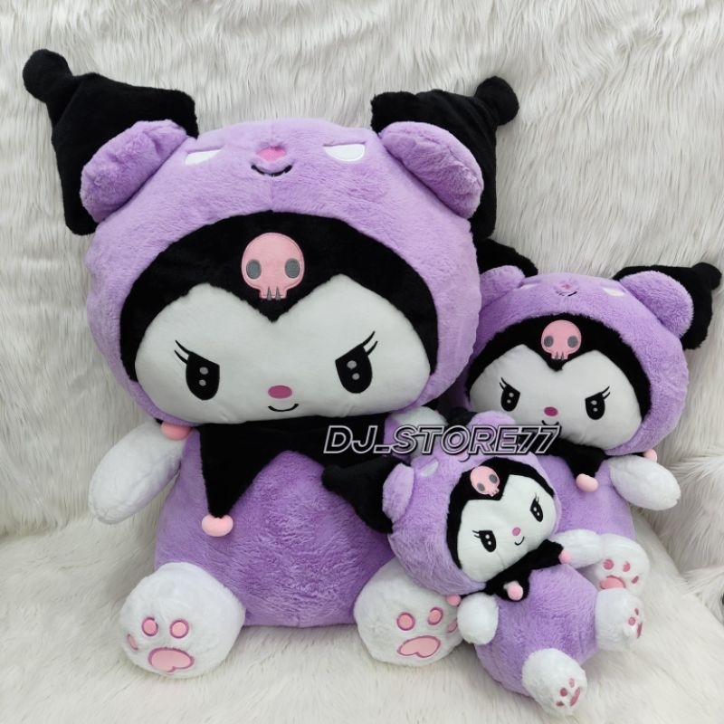 Boneka Viral Kuromi Giant,Kuromi Jumbo,Kuromi Medium Boneka Cute