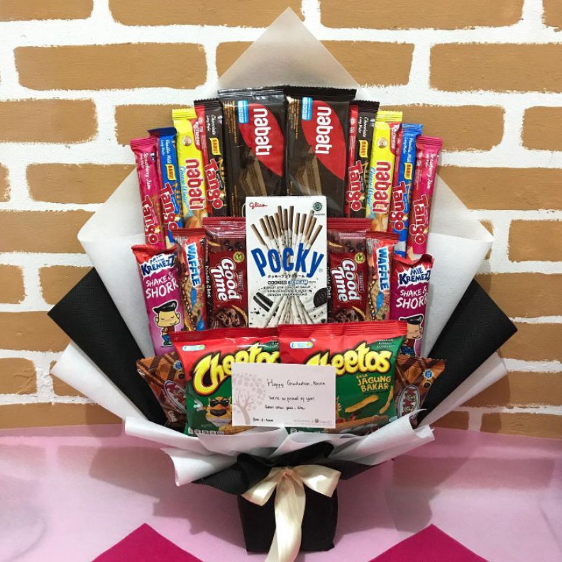 

Stok terbaru BP045 (READY STOCK) BISA KIRIM DI HARI YANG SAMA -BOUQUET SNACK / BUCKET SNACK / BUKET MAKANAN / SNACK BUKET- grosir