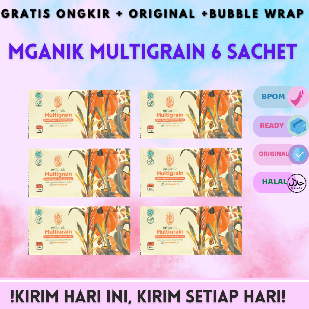 

Mganik Multigrain 6 sachet 150 Gram gr M ganik Multi Grain