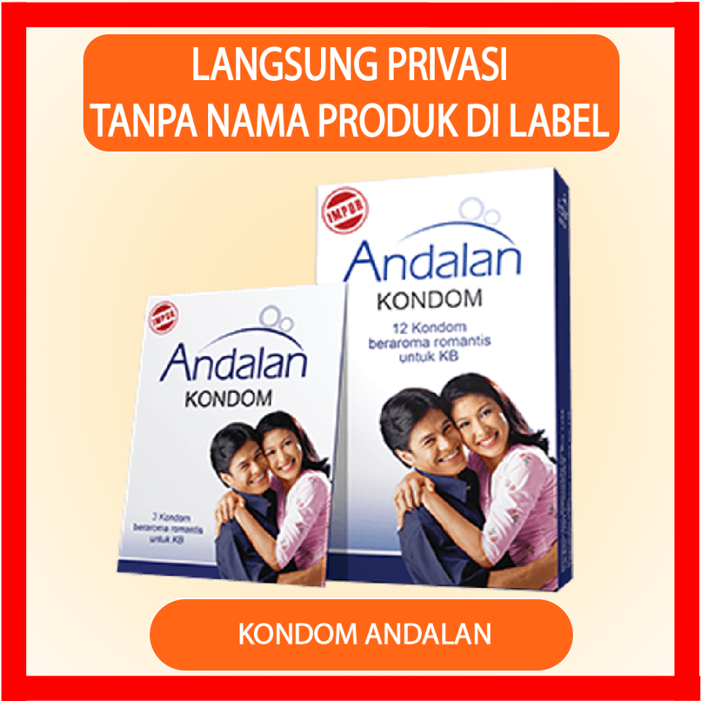 Andalan Kondom Isi 3 & 12 Impor Berulir Bergerigi Berbahan Latex Tipis Aman Beraroma Romantis Untuk 