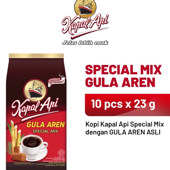 

TQXT3704 ✔✔SALE✔✔ KAPAL API Special Mix Gula Aren 1 Pack (10 x 23 gr)