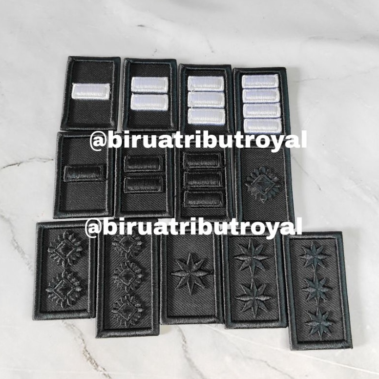 LARIS MANIS BADGE BORDIRAN PDL TIMBUL FULL HITAM/ BORDIRAN PDL TIMBUL GOL 2A 2B 2C 2D 3A 3B 3C 3D 4A