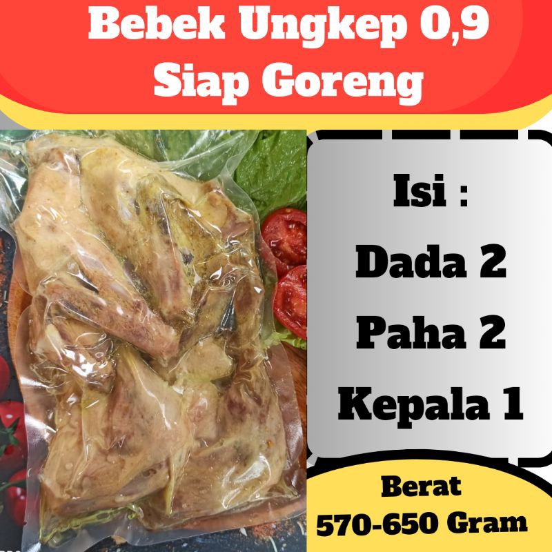 

Bebek Ungkep 0,9 / Siap Goreng / Bebek Sinjay / Bebek Madura / Bebek Surabaya /Bonus Sambel