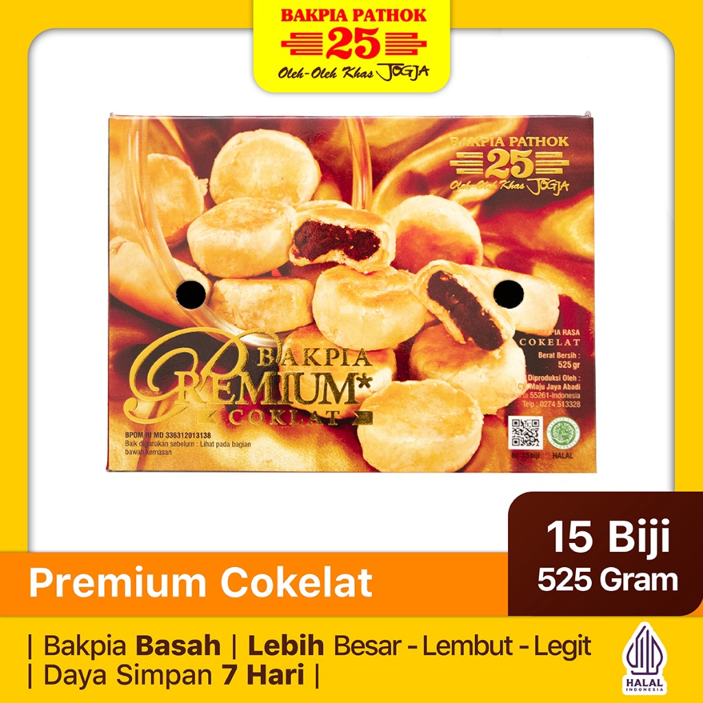 

GROSIR Bakpia Pathok 25 Premium Cokelat | Oleh-Oleh Khas Jogja 