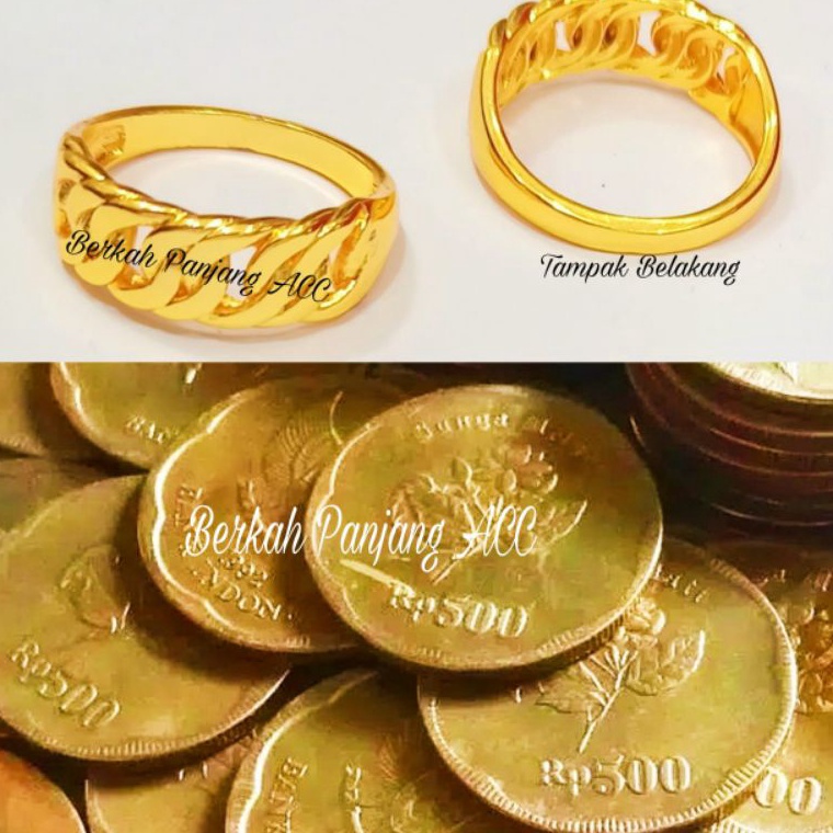 CINCIN LAPIS LOGAM KOIN 500 RUPIAH 1991 BP1424 EMAS TUA ANTI KARAT TERVIRAL BERKUALITA DAN MURAH (CO
