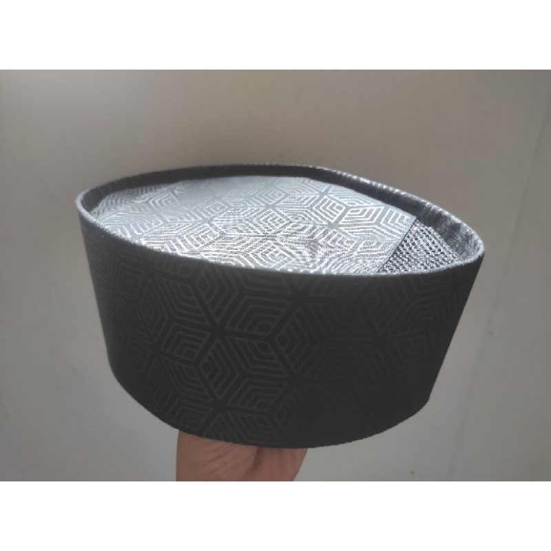 SONGKOK kain embos SULTAN motif hexagonal jahitan rapih