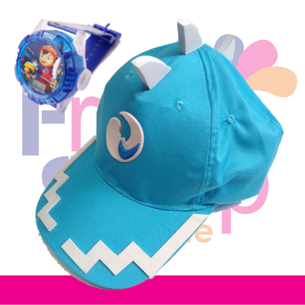 TOPI + JAM TANGAN PROYEKTOR BOBOIBOY ICE