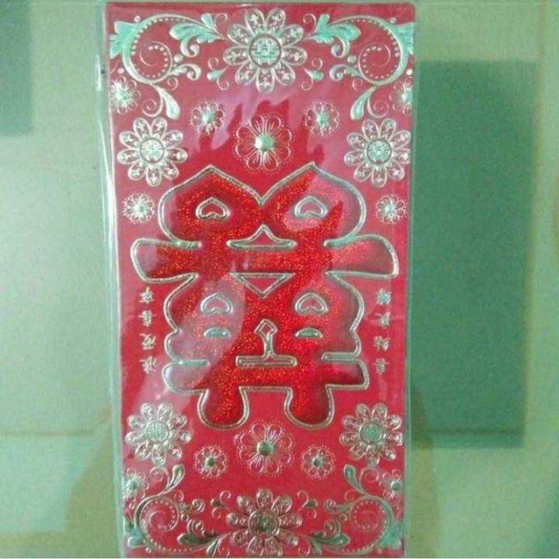 

Angpao Shuang Xi Angpao Sangjit Panjang Motif Bunga / Amplop Sangjit