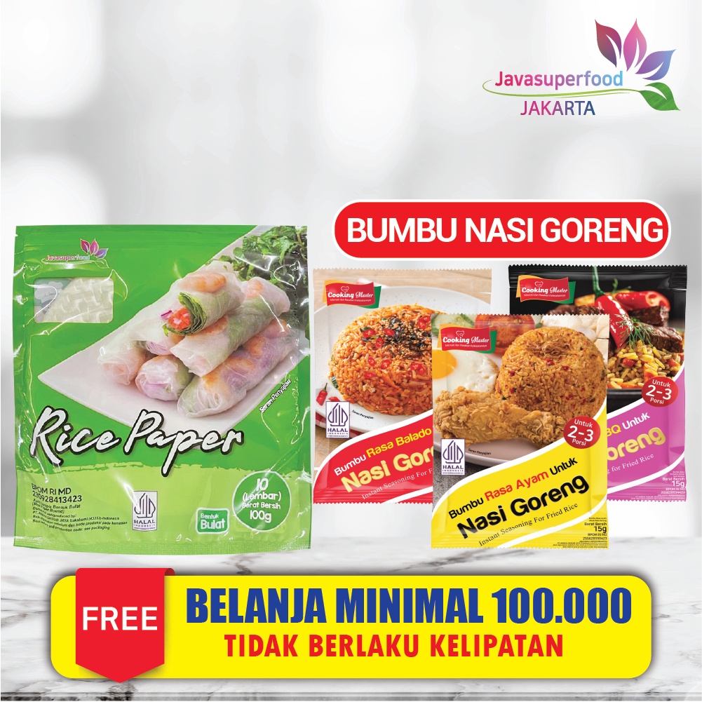 

PROMO HARI INI Rice Paper / Banh Trang High Quality Rice Paper 22cm / Kulit Lumpia Vietnam Rice Paper / rice roll spring roll / Salad Wrap !!!
