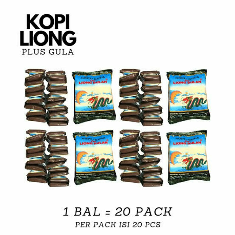 

Kopi Liong Bulan Gula 20 Sachet Legend Oleh-oleh Khas Bogor Starling Tubruk Arabica Robusta Cafe Kafe Kedai Coffee Angkringan