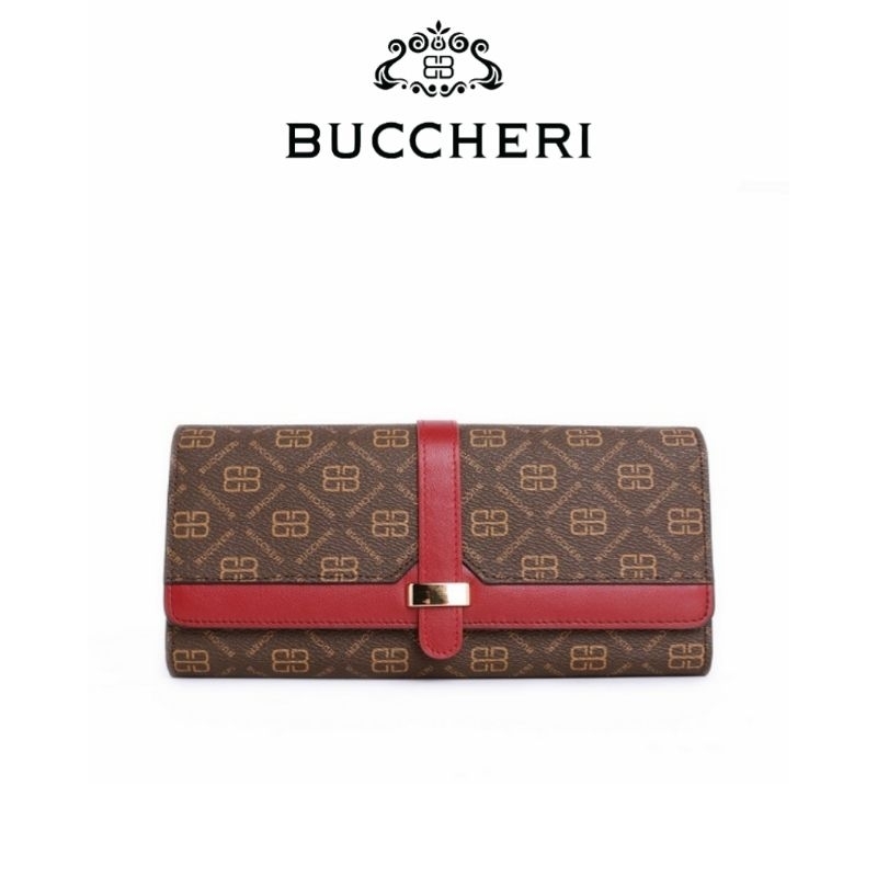 BUCCHERI Dompet Wanita Kulit - Atala Brown NW9023