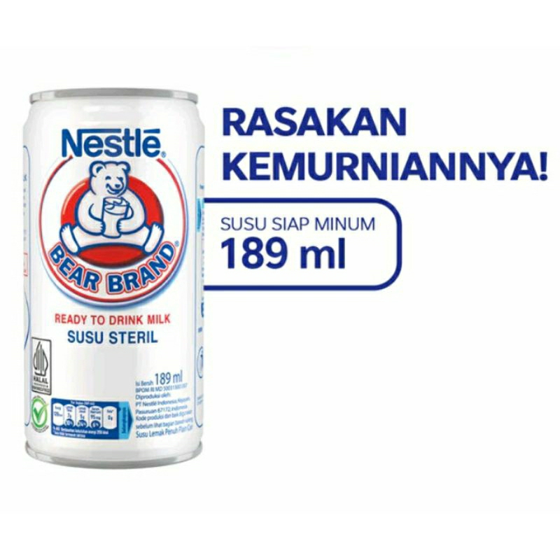 

BEAR BRAND SUSU STERIL 189 ML