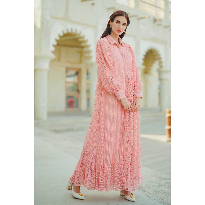 benang jarum sandrina Maxi dress