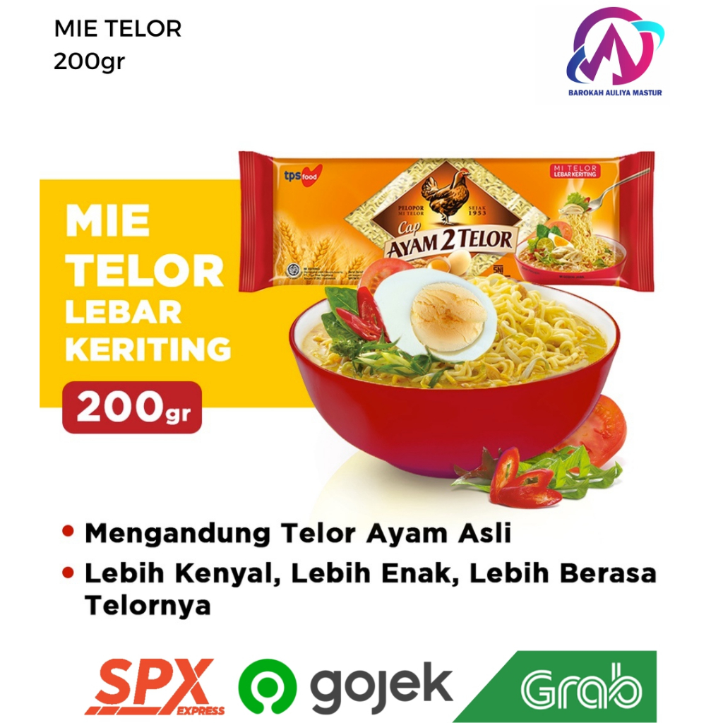 

Mie Telor Cap Ayam 2 Telor 200 Gram Grosir BAM Pasar Online Murah Padang