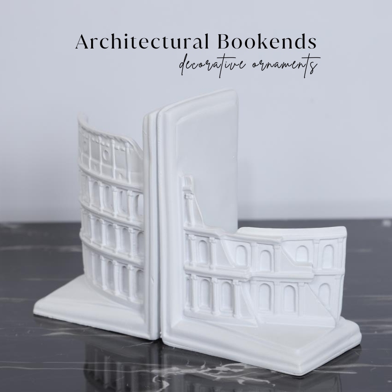 

Blou Architectural Rome Colosseum bookends decorative ornaments Pembatas Buku Modern Resin Mewah