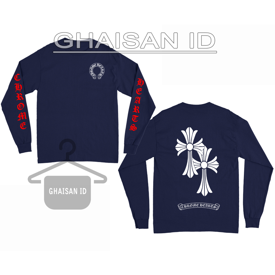 Kaos Longsleeves chrome hearts - baju chrome hearts - Ghaisan Id