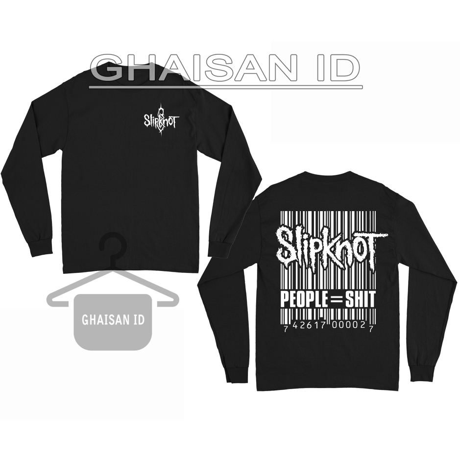 Kaos Longsleeves Logo slipknot - baju lengan panjang slipknot