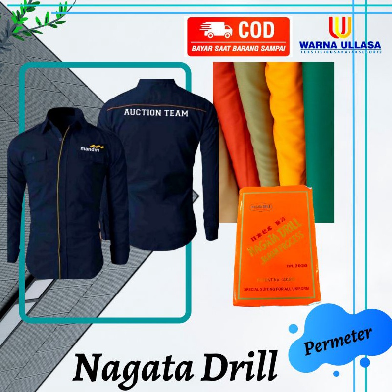 COD Bahan Kain Nagata Drill, Bahan Seragam Satpam, Seragam Perawat, Seragam Pramuka Meteran buruan