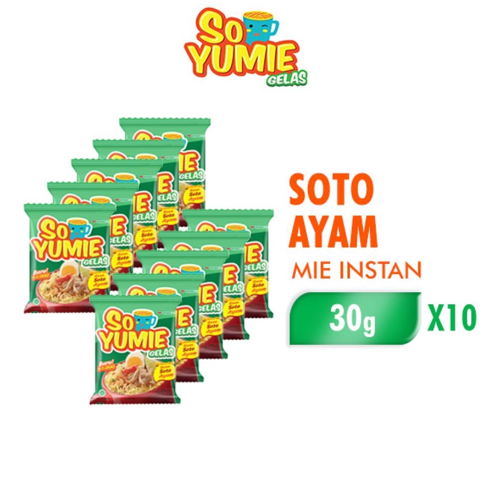 

ZJVS0743 Terbaru So Yumie Mie Gelas Soto Ayam 30 gr isi 10 pcs