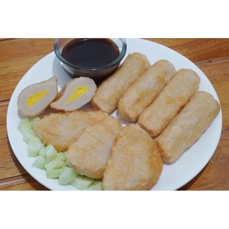 

pempek asli palembang paket isi 10 pcs (jual belum di goreng ya guys)