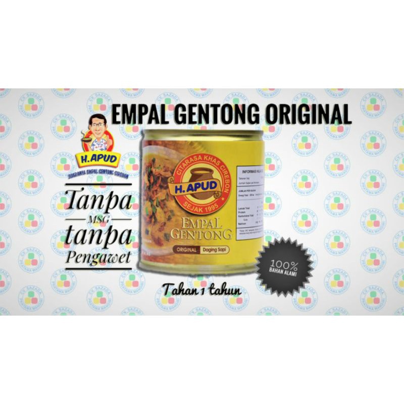 

✨Promo✨ Hari Ini EMPAL GENTONG original H.APUD kemasan kaleng terlaris !!