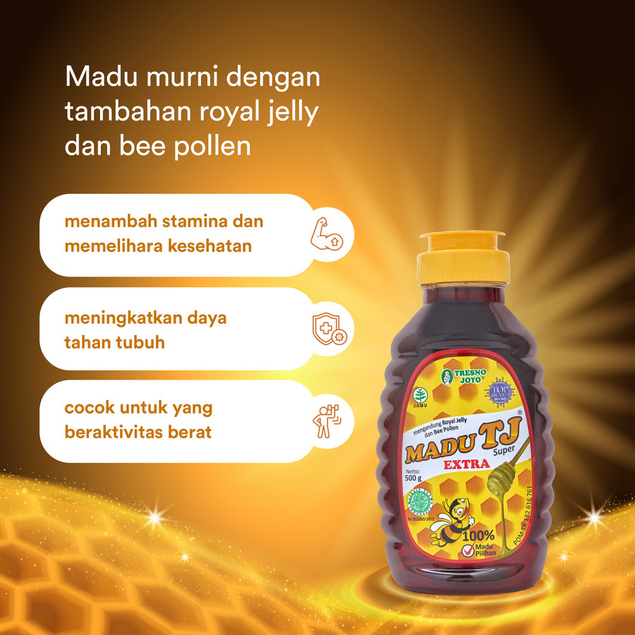 

RB22 [BPOM] Madu TJ Tresnojoyo 500 gr / Madu TJ Murni & Madu TJ Super