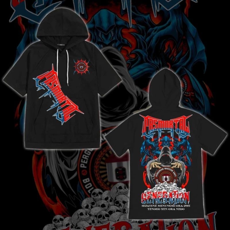 Ts Hoodie Distro Pasmortal Generation Magicom Sakti Ts Hoodie Distro Bahan Cotton Fleece