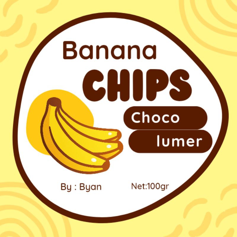 

Snack kripik pisang choco lumer