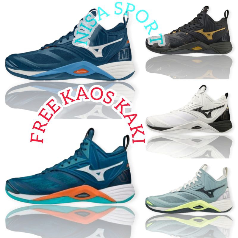 Mizuno Wave Momentum 2 Super Premium Mid Import Sepatu Sport Voli