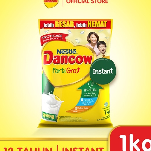 

LYHJ0517 (C6369] DANCOW Fortigro Susu Bubuk Susu Anak Instant Pouch 1kg