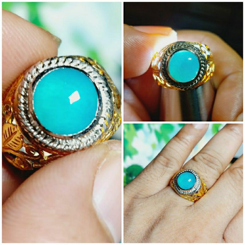 Cincin Batu Bacan Doko Majiko Crystal Mini Kantoran