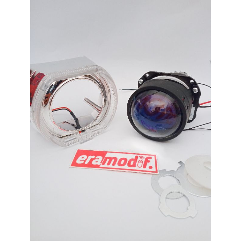 BILED WST 2.5 Inch DC 12V 45/55W blue lensa Biled Projector 2.5 Inch Lampu Depan Biled