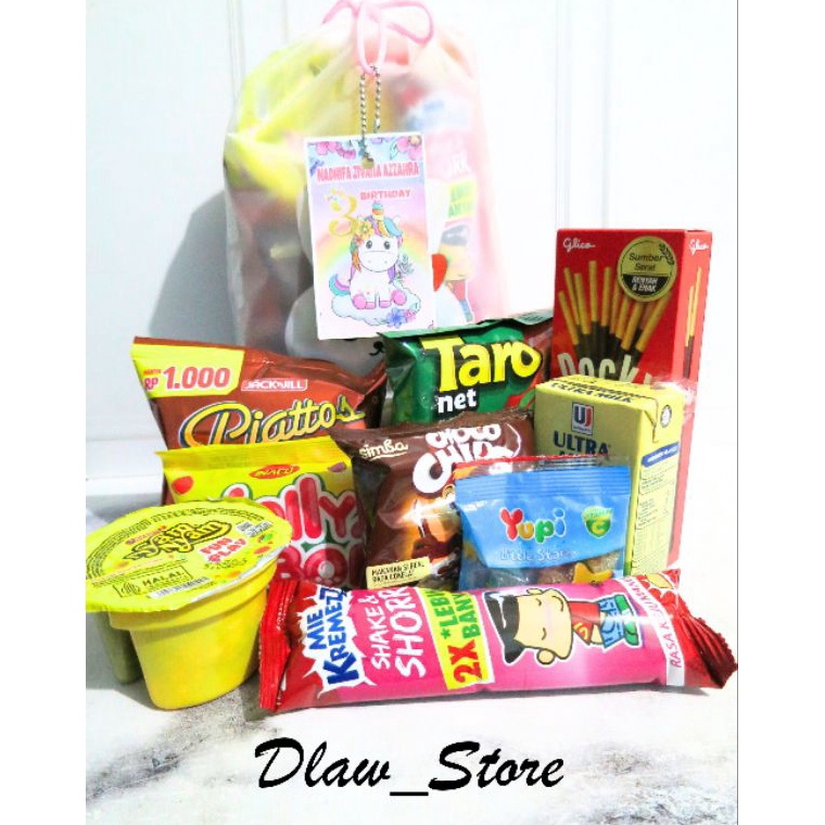 

GQWX0664 Free Ongkir Snack Ulang tahun Anak Bingkisan Hampers