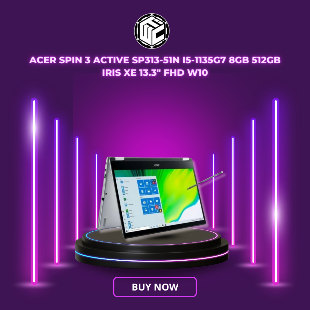 ACER SPIN 3 ACTIVE SP313-51N i5-1135G7 8GB 512GB iRiS XE 13.3" FHD W10