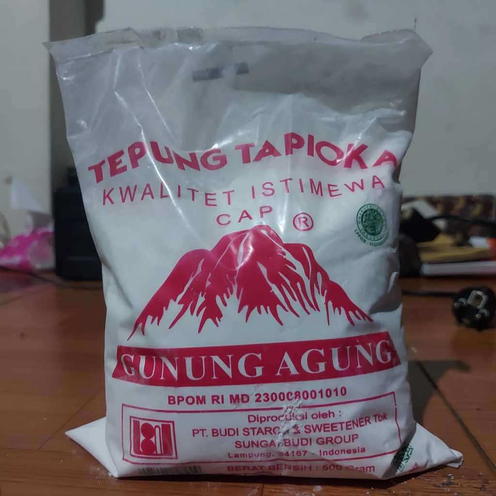 

Tepung Tapioka Kwalitas Istimewa Cap Gunung Agung 500 Gram