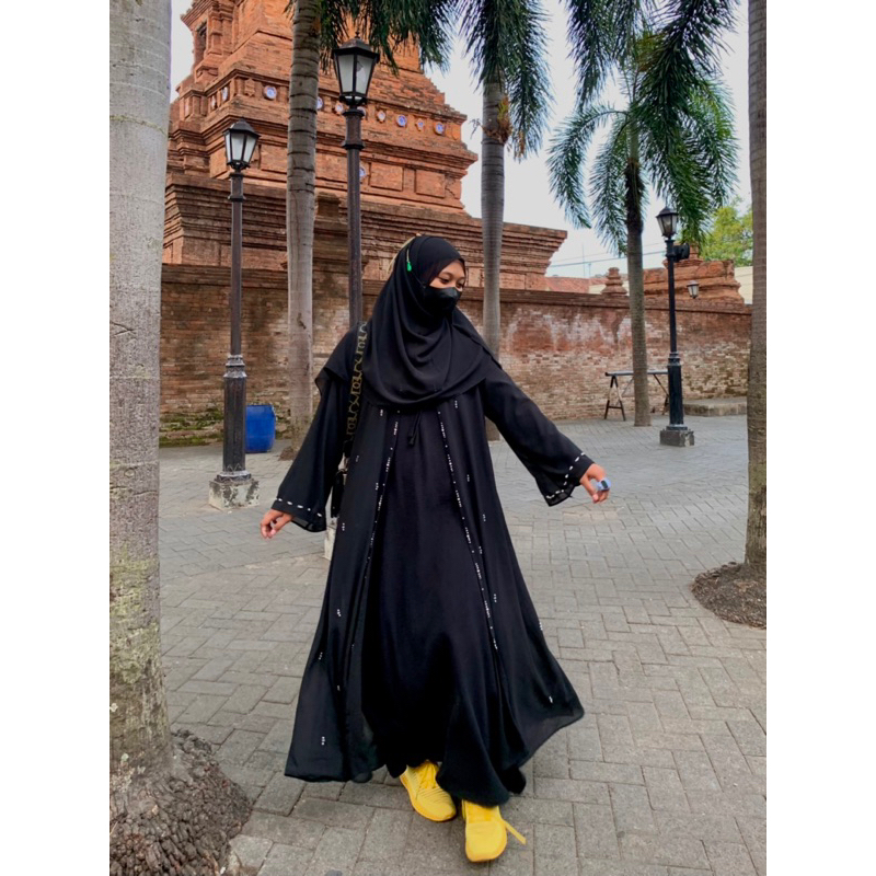 Gamis Abaya Hitam Turkey Gamis Muslimah Jubah Umroh Dubai Turkey Mewah